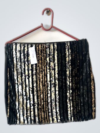 Pimkie Black Sequin Mini Skirt
