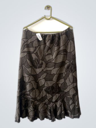 Desigual Abstract Floral Midi Skirt