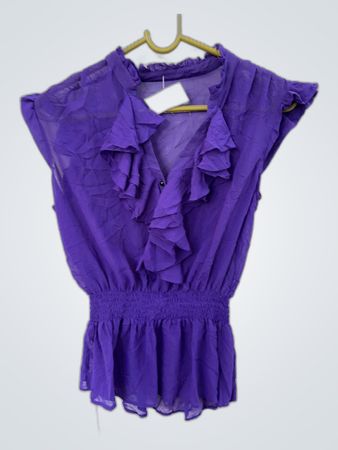 Purple Ruffled Top