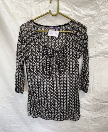Mexx Printed Sheer Blouse