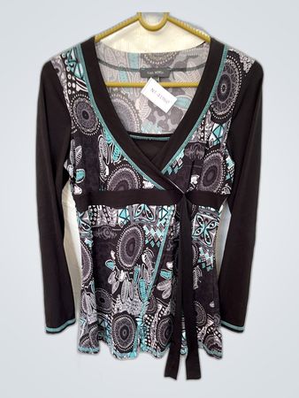 Kiabi Printed Wrap Blouse