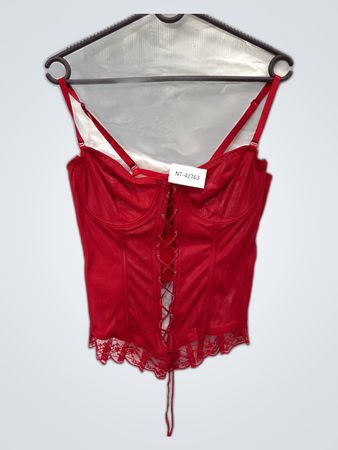 Red Lace-Up Corset