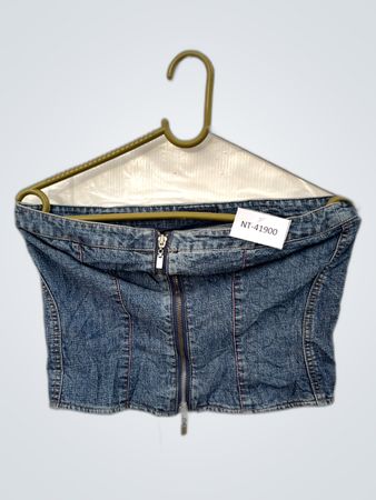 Unbranded Denim Crop Corset Top