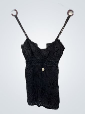 Black Lace Trim Camisole