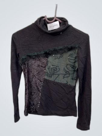 Unbranded Patchwork Turtleneck Sweater