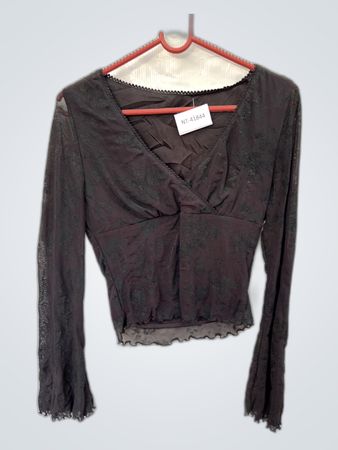 Unbranded Sheer Black Lace Blouse