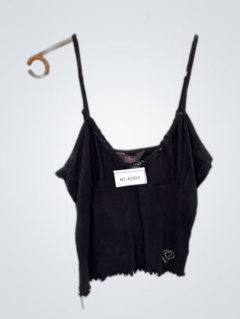 Black Lace Trim Camisole