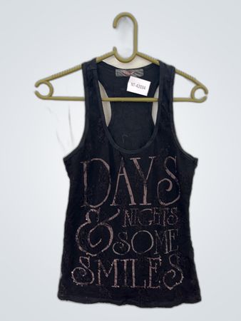 KACD Graphic Tank Top - Days & Nights & Smiles