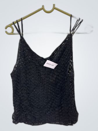 Black Lace Camisole Top