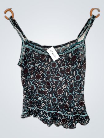 Printed Sheer Camisole Top