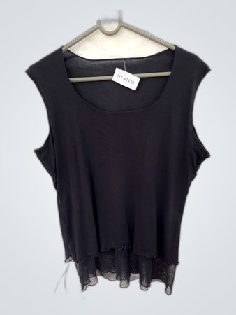 Black Sleeveless Tank Top