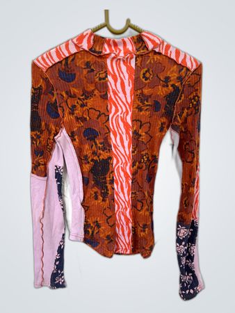 Unbranded Multicolor Abstract Knit Sweater