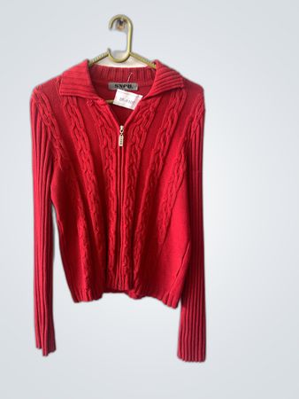 SNOB Red Knit Sweater