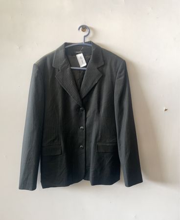 Gray Pinstripe Blazer