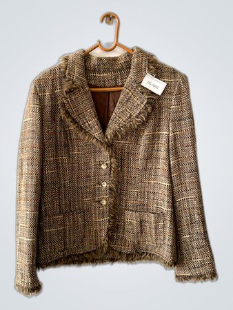 Brown Plaid Blazer
