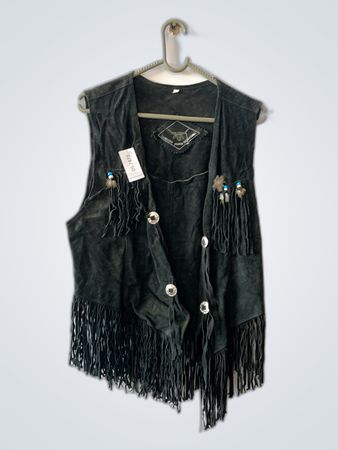 Fringed Suede Vest