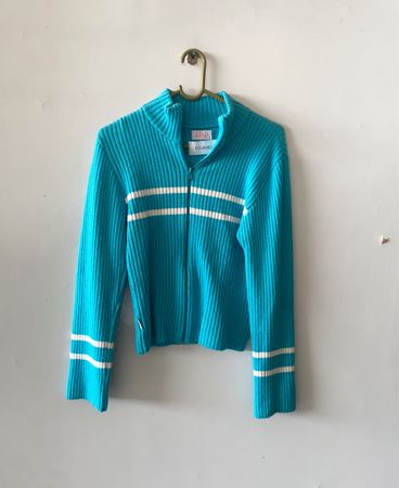 AMB Ribbed Zipper Sweater