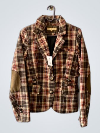 OSILÉ Plaid Blazer