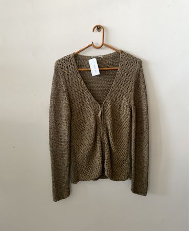 Beige Knit Cardigan