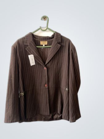 Cinovo Brown Pinstripe Blazer