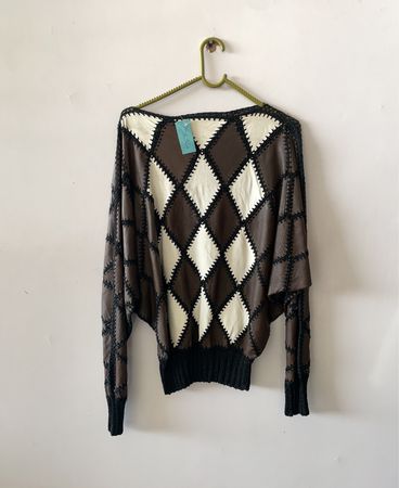 Dsquared2 Diamond Patch Knit Sweater