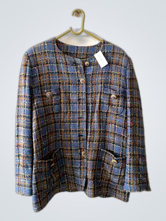 Plaid Tweed Blazer