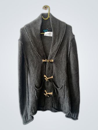 Gray Knit Sweater Vest
