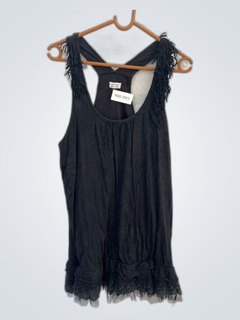 Holly Bracken Black Lace Trim Camisole