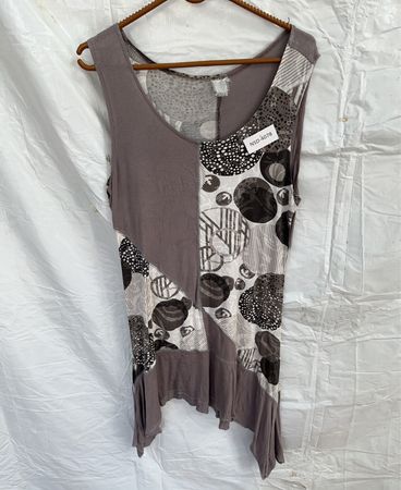Printed Asymmetric Tank Top