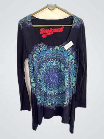 Desigual Printed Long-Sleeve Blouse
