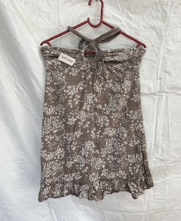 Brown Floral Dress