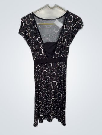 Black Dress with White Circles