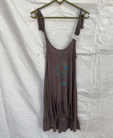 Brown Bohemian Style Tank Top