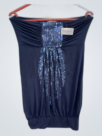 D'RCELLY Strapless Sequined Mini Dress