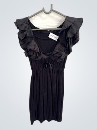 Black Ruffled Dress