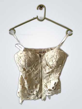 MYK Co Lace Bustier Top