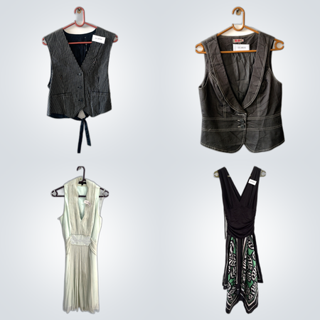 Relaxed Fit Dresses +Waistcoats Collection(FV 165)