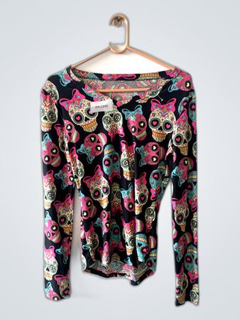 Printed Long Sleeve Top