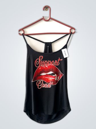 Graphic Tank Top with Support Coast 81 Print