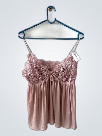 Pink Lace Cami Top