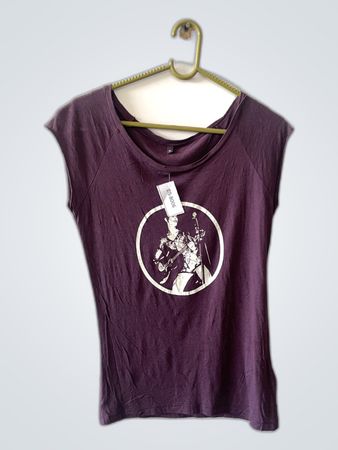 Purple Graphic Printed T-Shirt