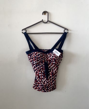 Desigual Polka Dot Bandeau Bikini Top