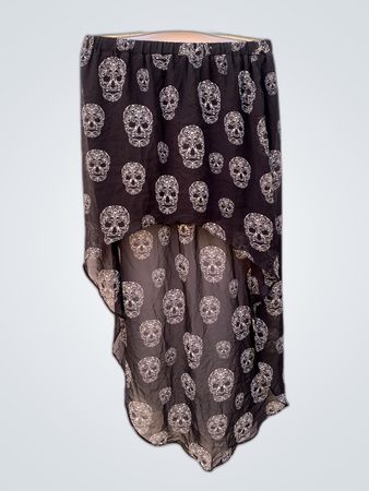 H&M Skull Print Mini Skirt