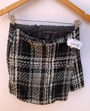 AMISU Checkered Mini Skirt