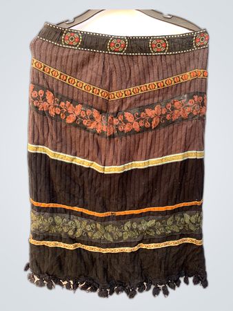 Zara Embroidered Maxi Skirt