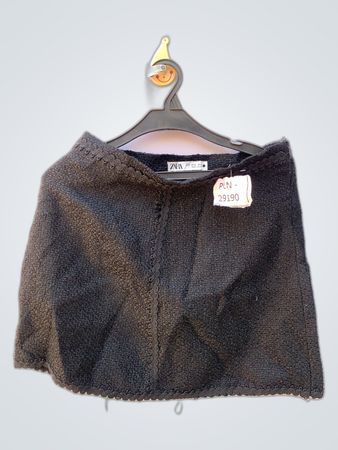 Zara Black Knitted Mini Skirt