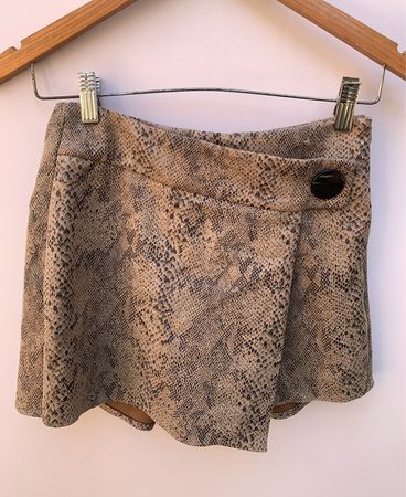 Zara Basic Snakeskin Skirt