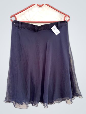 Mango Black Tulle Mini Skirt