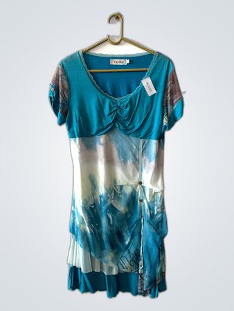 Frime Abstract Print Mini Dress