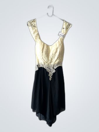 Black and White Lace Dress